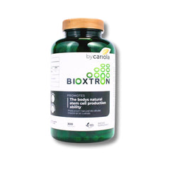 Bioxtron AFA Stem Cell Supplement bottle and label highlighting natural energy support