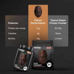 Birdman Falcon Performance ingredient panel reveals probiotics and electrolytes