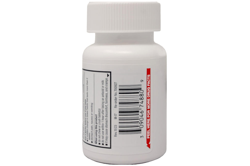 Bisacodyl tablets 5 mg label detail communicates dosage guidance