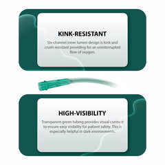 Bistras Oxygen Tubing non-kinking design minimizes interruptions during use.