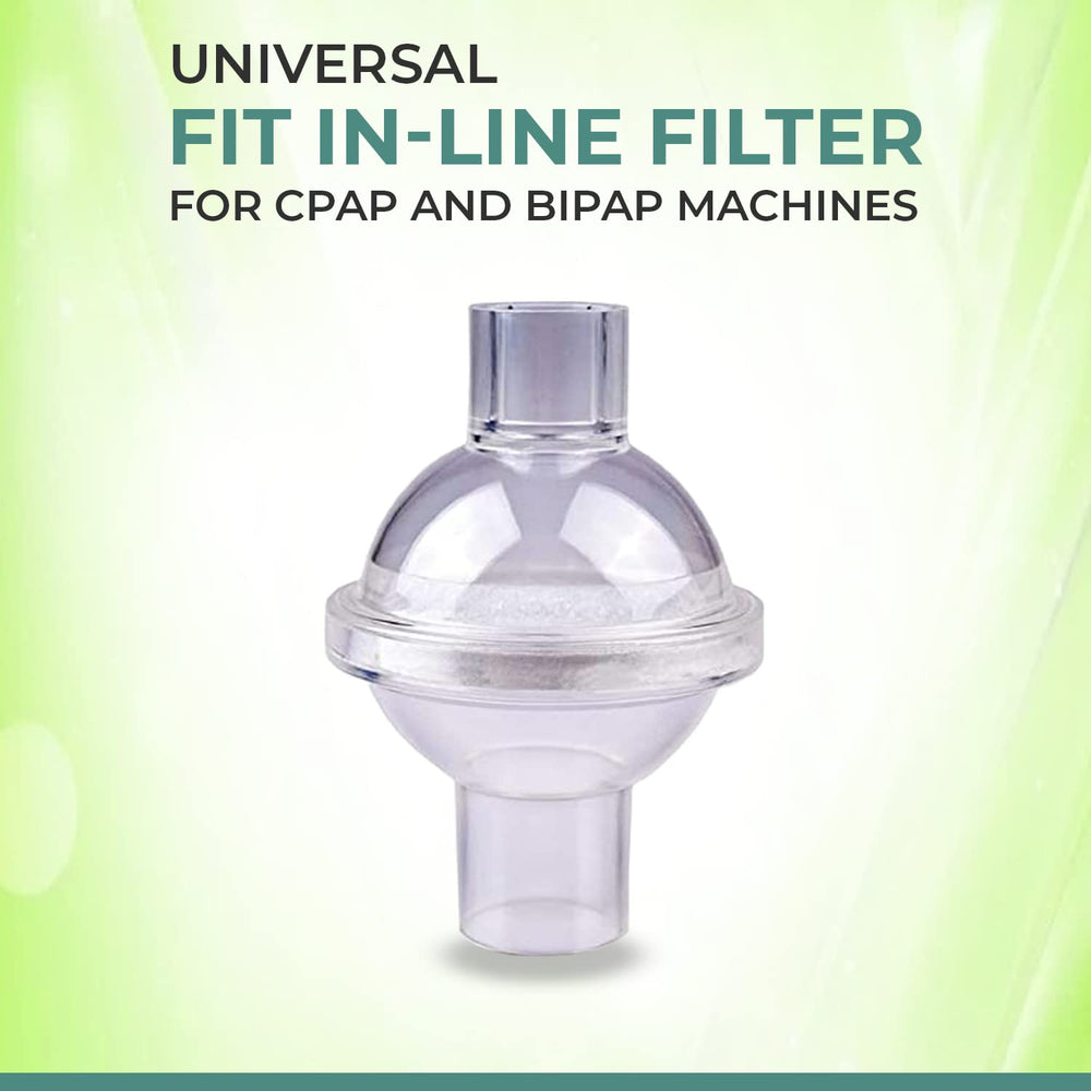 Bistras CPAP filter assembly image emphasizes easy maintenance and reliability.