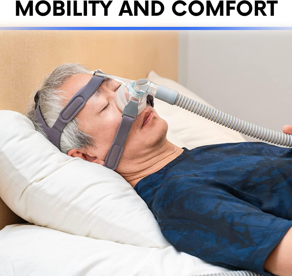 BISTRAS universal CPAP tubing in use between mask and device