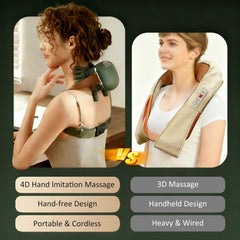 BitOffun portable massager on the go suggesting convenient relief anywhere