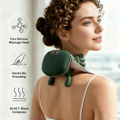 BitOffun massager side view highlighting ergonomic neck fit