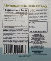 bixa BOTANICAL Ashwagandha dry extract powder ready for daily smoothies.