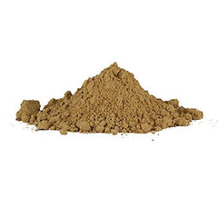 Bixa Botanical Bibhitaki powder dissolving in water demonstrates simple use in beverages.