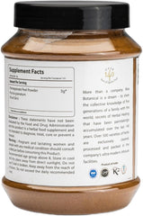 Bixa Botanical Pomegranate Peel Powder being sprinkled over food to show internal-use versatility