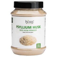 bixa BOTANICAL Psyllium Husk Powder packaging showcases gluten-free vegan fiber