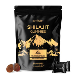 BIYODE Shilajit Gummies Himalayan resin for natural energy support