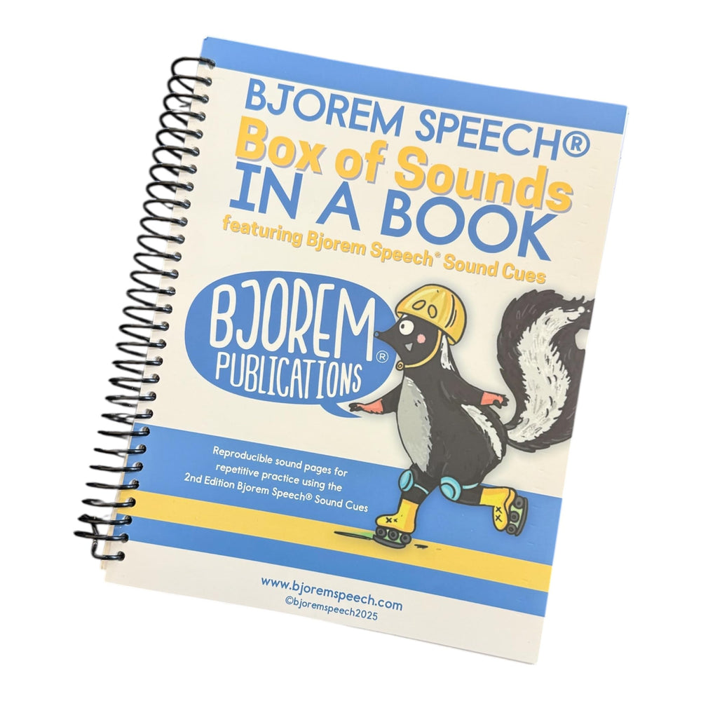 Bjorem Speech Box of Sounds in a Book color cue visuals sample
