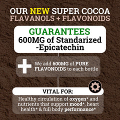Black Forest heart flavonoids cocoa closeup shows antioxidant‑rich formula for daily wellness.