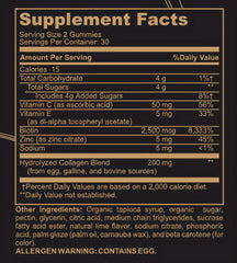 Black Girl Vitamins collagen gummies close-up highlights hair-supporting collagen.