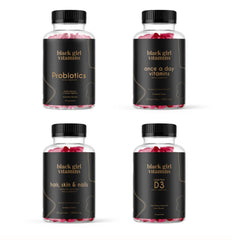 Black Girl Vitamins D3 Gummies energy bottle highlights daily vitality support