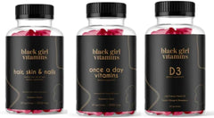 Black Girl Vitamins Look Good Feel Good bundle bottle for daily beauty and wellness support.