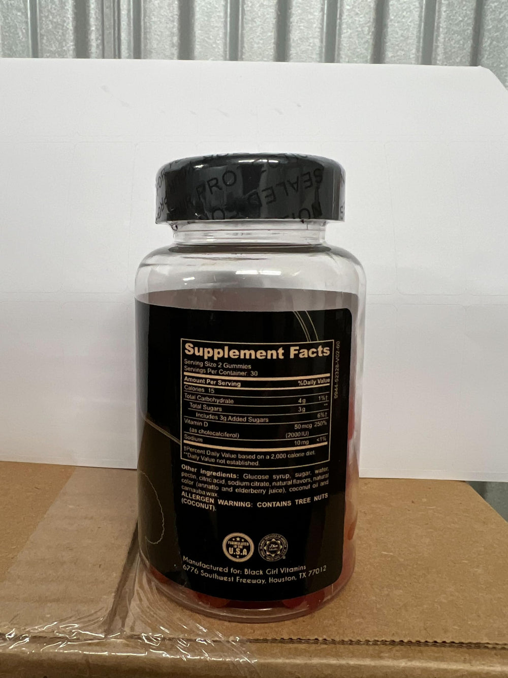 Two-pack packaging of Black Girl Vitamins vitamin d3 gummies for value