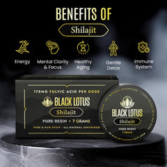 Black Lotus Shilajit Resin in coffee or tea for sustained focus