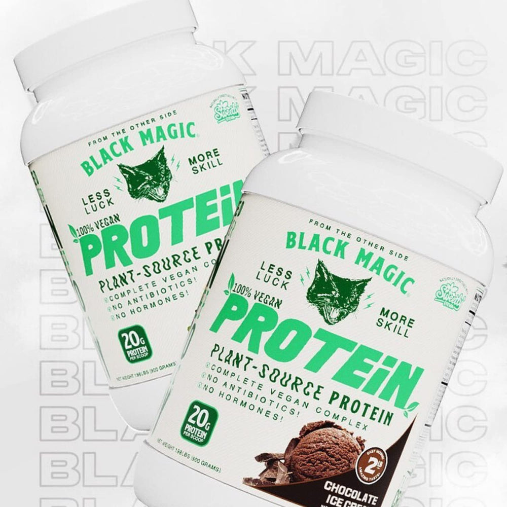 Black Magic vegan protein powder supports keto-friendly snacking