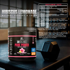 BLACKLABEL Pure Power athlete training scene highlights non-stim focus for late-day workouts