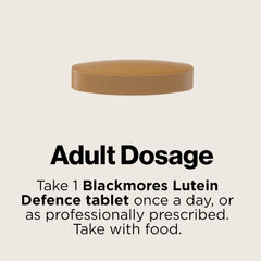 Desk-ready packaging of Blackmores Lutein Defence on a counter