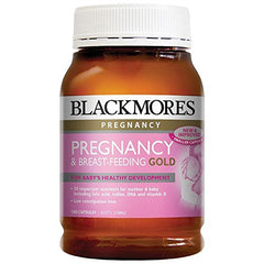 Blackmores Pregnancy & Breastfeeding Gold label highlights DHA and gentle iron for prenatal nutrition