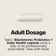 Blackmores Probiotics+ Daily Health label highlights 30 billion CFU.