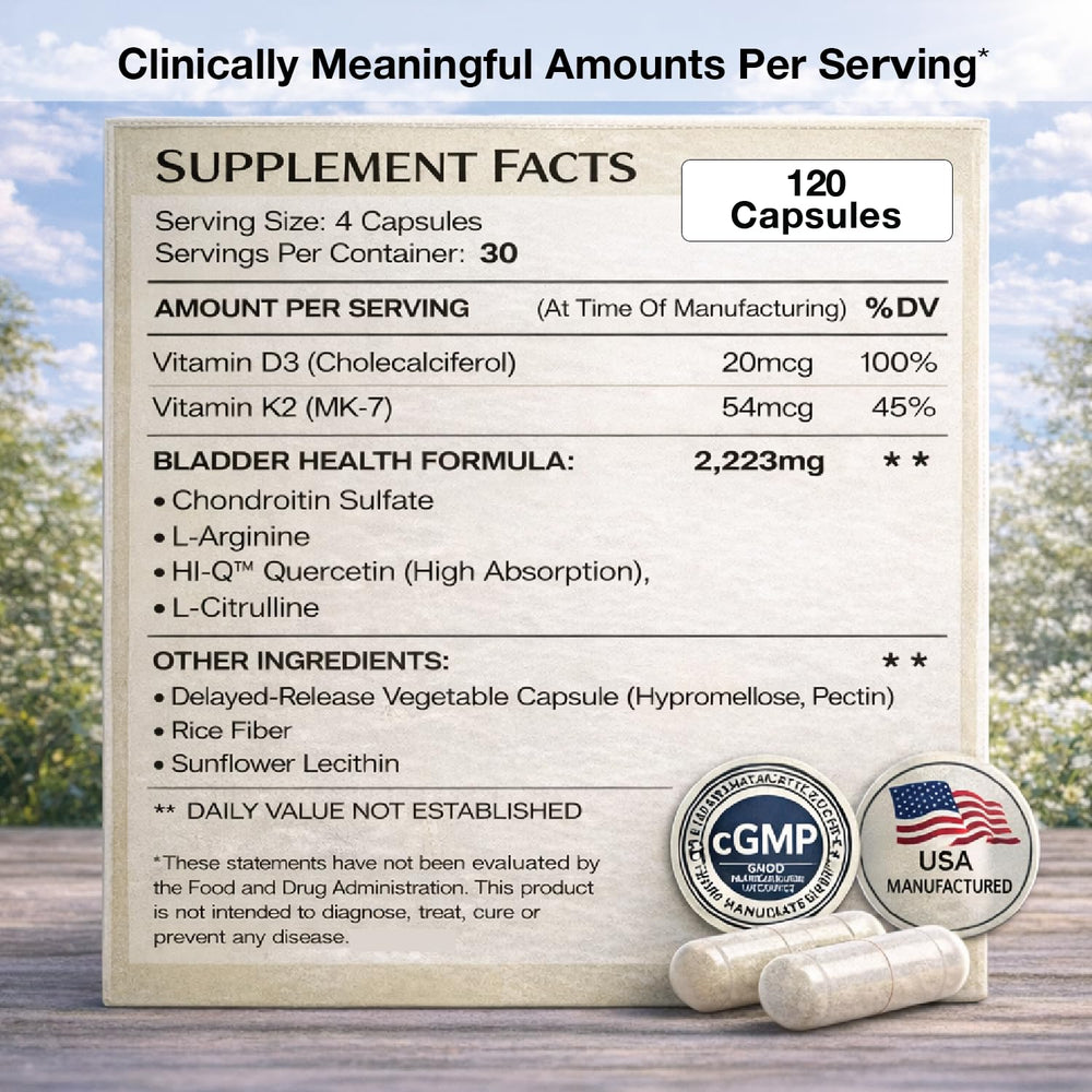 Bladder Rest daily-use capsule suggestive of easy routine benefits.