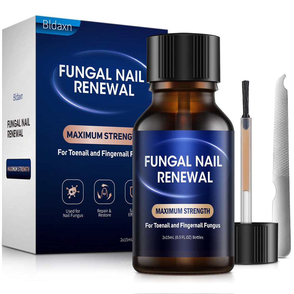 Bldaxn Toe Nail Fungus Renewal bottle demonstrates easy daily application