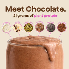 Ingredients spread highlights six real whole-food ingredients for clean nutrition