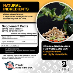 B Life Company Ashwagandha in morning routine setup suggests mood balance in daily life