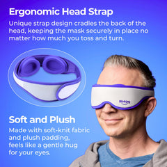 Blinkjoy Hydrating Sleep Mask blocks light for deeper, more restful sleep.