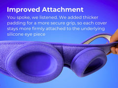 Blinkjoy Hydrating Sleep Mask removable cups allow easy cleaning.