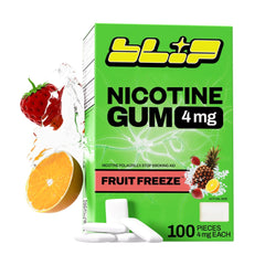 Blip NRT Fruit Freeze gum pack helps curb cravings during quit attempts.
