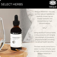 Lifestyle scene with Blisque PARATOX+ suggesting digestive balance