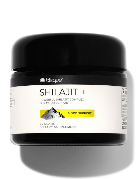 Blisque shilajit resin jar for daily wellness and mineral support.