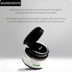 Blisque Shilajit resin with moringa for antioxidant-rich profile
