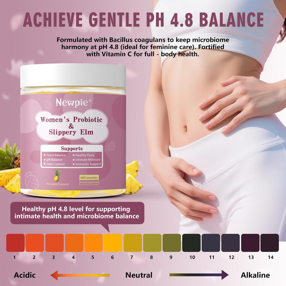 Blltzzz pineapple-flavored gummies label conveys tropical taste and probiotic benefits.