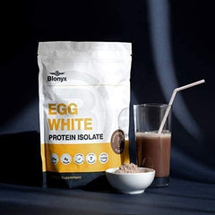 Shaker bottle with Blonyx powder ready for a quick post-workout shake