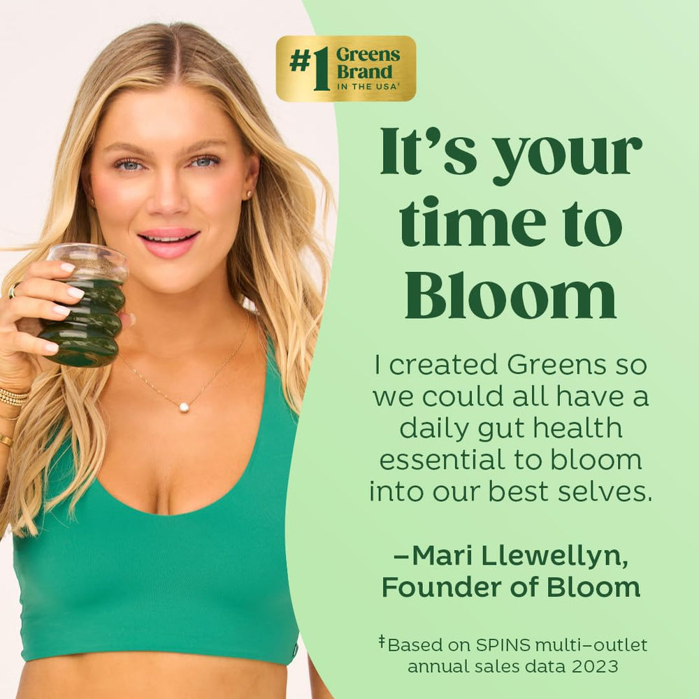 Bloom Nutrition digestive enzymes probiotics blend supports gut health in daily use