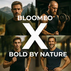 Bloomeo men's health energy packs suggest modern fuel for focus and stamina.