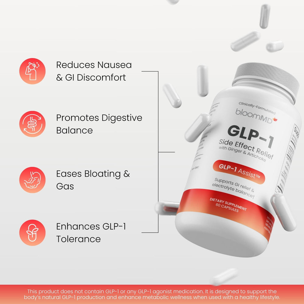 BloomMD ginger root extract ingredient visual for soothing digestion support