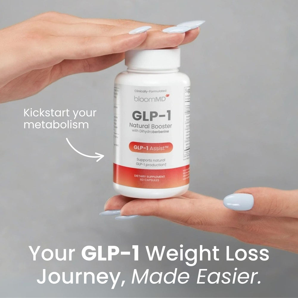 BloomMD GLP-1 dihydroberberine ingredient close-up for metabolic support