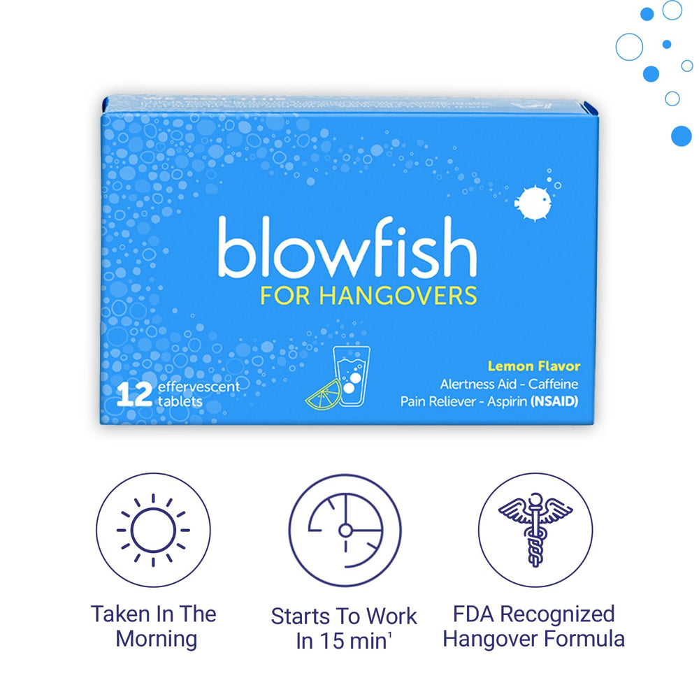 Blowfish energy-boost after use for renewed daytime energy