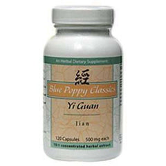 Blue Poppy Yi Guan Jian 120 caps bottle supports daily wellness routine.