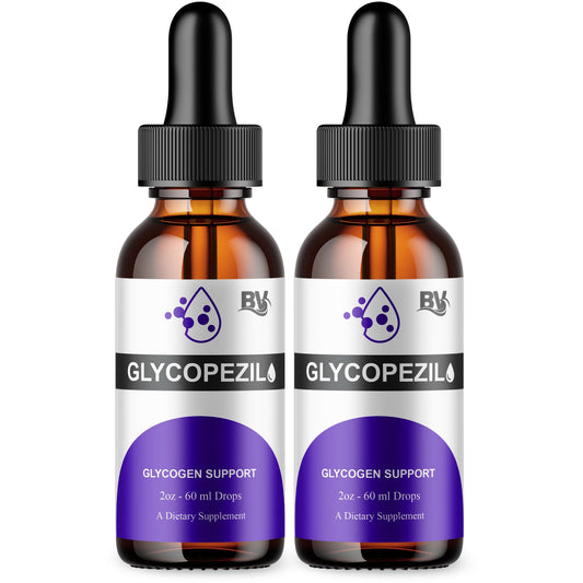 BLUE VIBE Glycopezil Drops bottle pour enables quick daily dosing.