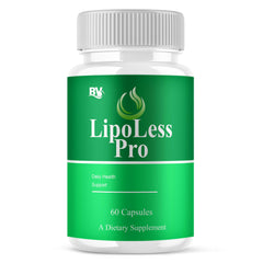 Blue Vibe Lipoless Pro bottle front with easy-to-swallow capsules for daily wellness.