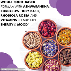 BlueBonnet Adrenal Support label view showing vegan, non-GMO credentials.