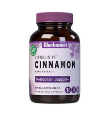 BlueBonnet CinnulinPF cinnamon bark extract bottle for rapid daily absorption.