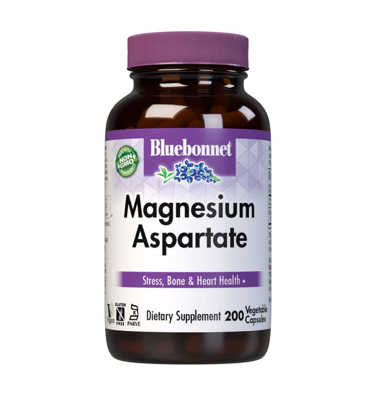 Bluebonnet Magnesium 400 mg chelated bottle supports daily calm and bone health