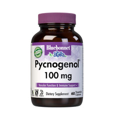 BlueBonnet Pycnogenol 100 mg bottle with plant-based capsules for daily wellness