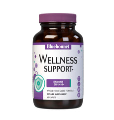 BlueBonnet Targeted Choice Wellness bottle label highlighting immune defense formula for daily use.